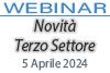 05/06/2024 Webinar Formativo - Novità Terzo Settore