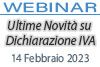 14/02/2023 Webinar Formativo: Ultime Novità su Dichiarazione IVA