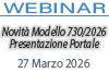 Webinar 27/03/2026 - Novità Modello 730/2026 - Presentazione Portale